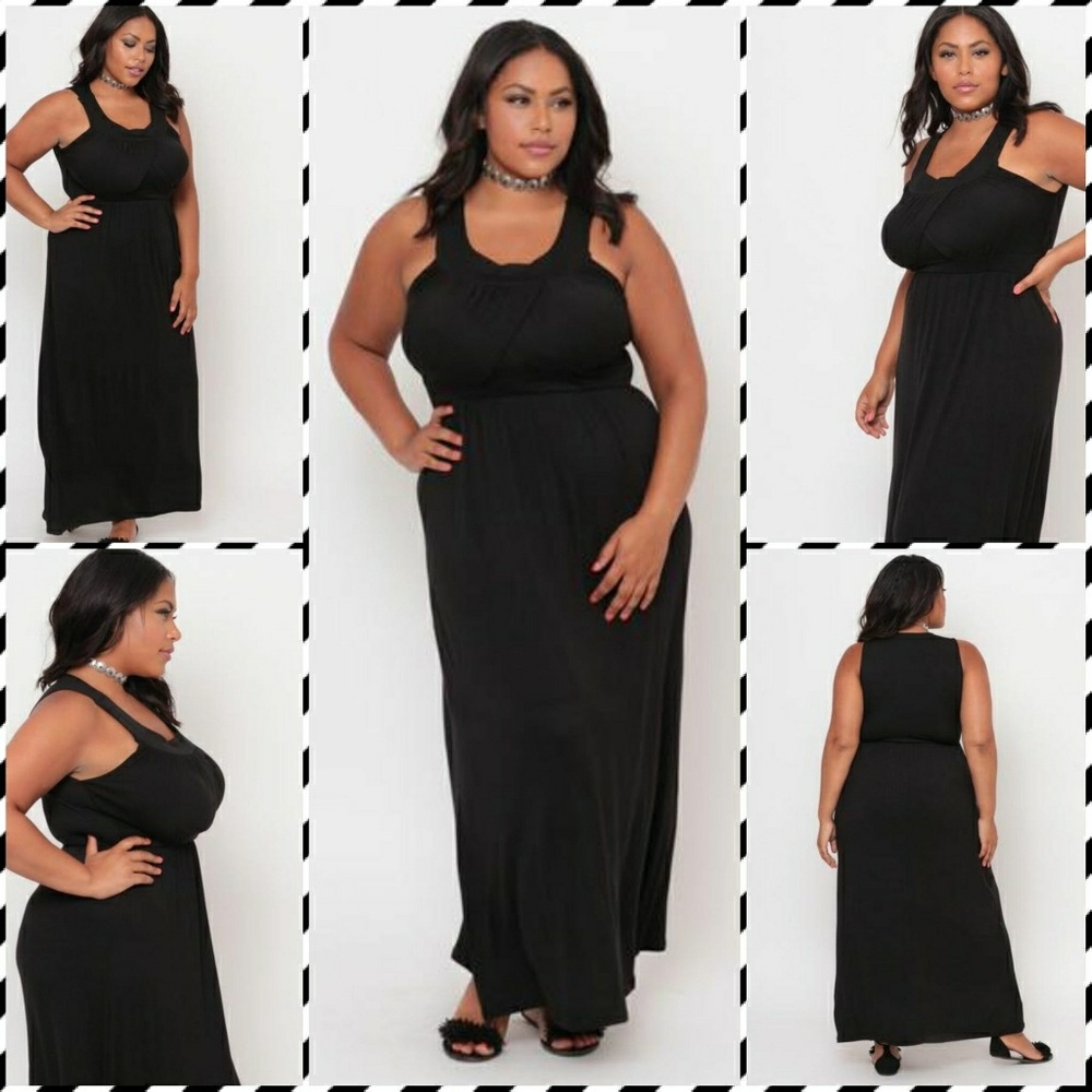 Black maxi dress